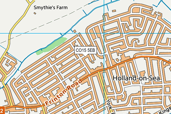 CO15 5EB map - OS VectorMap District (Ordnance Survey)