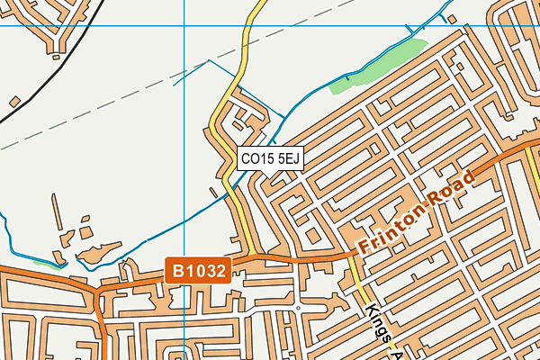 CO15 5EJ map - OS VectorMap District (Ordnance Survey)