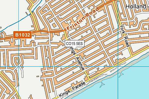 CO15 5ES map - OS VectorMap District (Ordnance Survey)