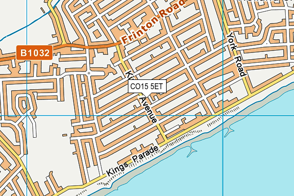 CO15 5ET map - OS VectorMap District (Ordnance Survey)