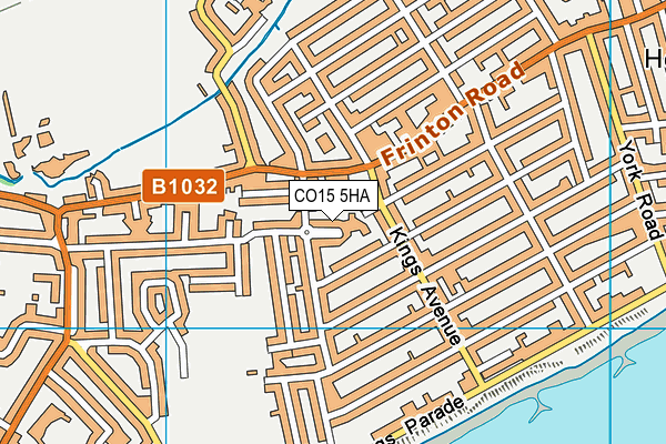 CO15 5HA map - OS VectorMap District (Ordnance Survey)