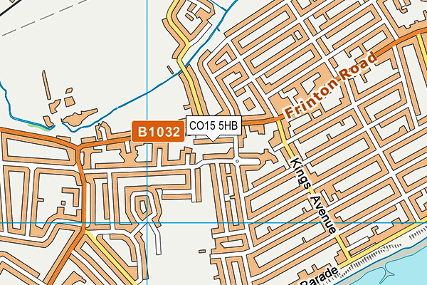 CO15 5HB map - OS VectorMap District (Ordnance Survey)