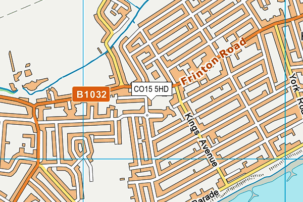 CO15 5HD map - OS VectorMap District (Ordnance Survey)