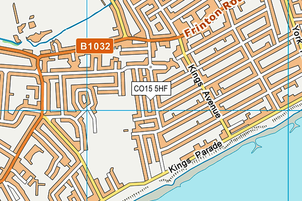 CO15 5HF map - OS VectorMap District (Ordnance Survey)