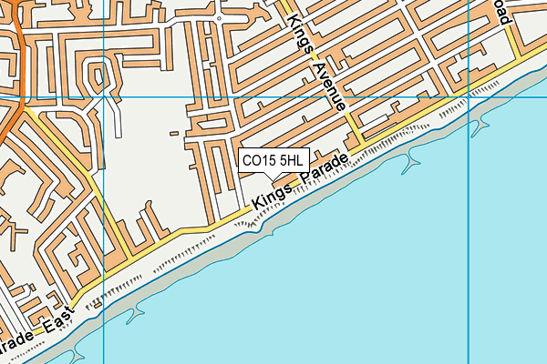 CO15 5HL map - OS VectorMap District (Ordnance Survey)