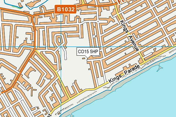 The Club House (Holland Fc) map (CO15 5HP) - OS VectorMap District (Ordnance Survey)
