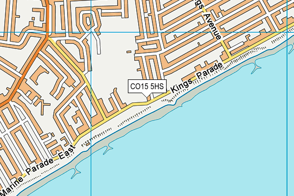 CO15 5HS map - OS VectorMap District (Ordnance Survey)