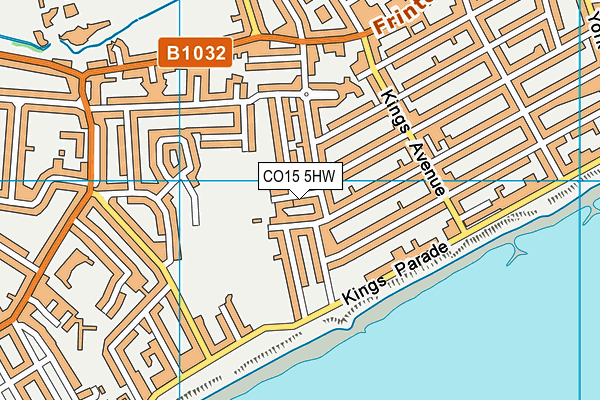 CO15 5HW map - OS VectorMap District (Ordnance Survey)