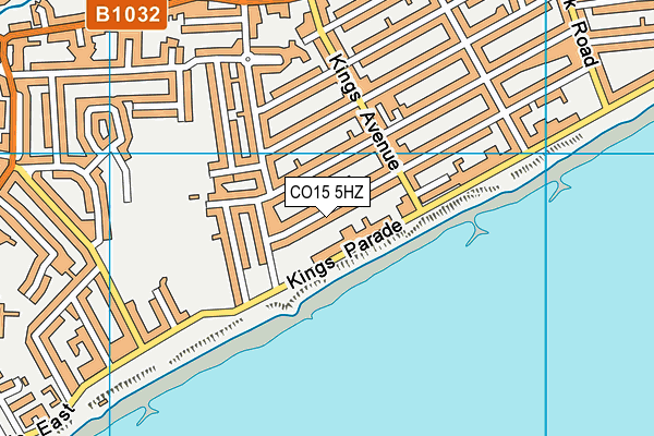 CO15 5HZ map - OS VectorMap District (Ordnance Survey)