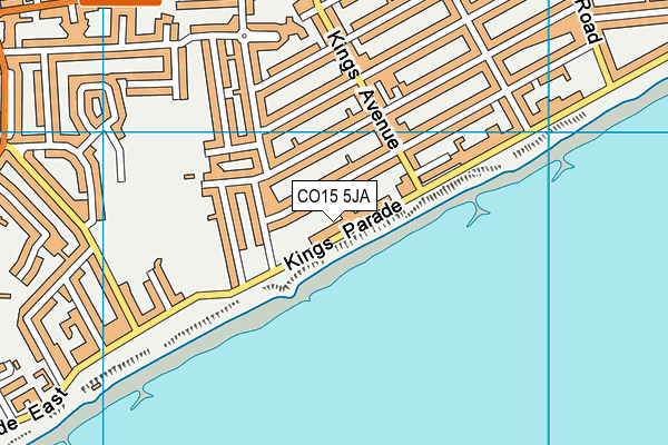 CO15 5JA map - OS VectorMap District (Ordnance Survey)