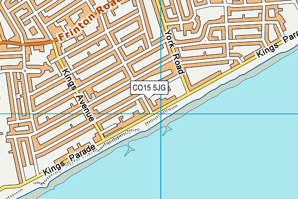 CO15 5JG map - OS VectorMap District (Ordnance Survey)