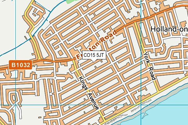 CO15 5JT map - OS VectorMap District (Ordnance Survey)