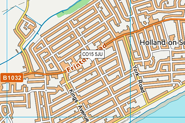 CO15 5JU map - OS VectorMap District (Ordnance Survey)