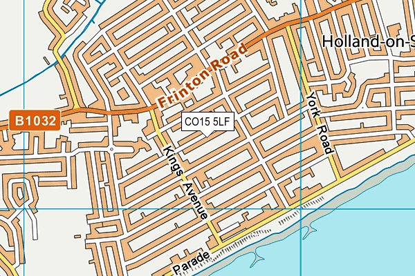 CO15 5LF map - OS VectorMap District (Ordnance Survey)