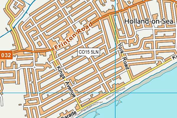 CO15 5LN map - OS VectorMap District (Ordnance Survey)