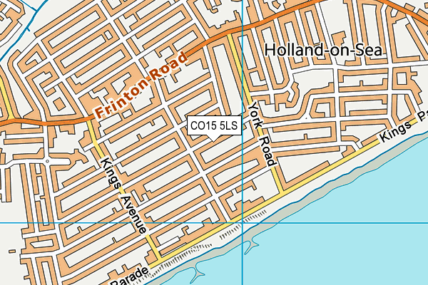 CO15 5LS map - OS VectorMap District (Ordnance Survey)