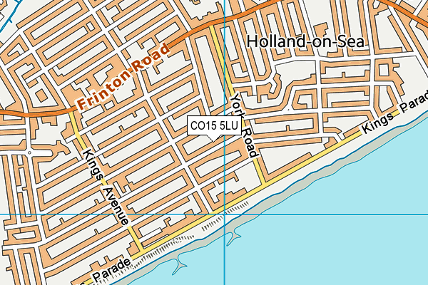 CO15 5LU map - OS VectorMap District (Ordnance Survey)