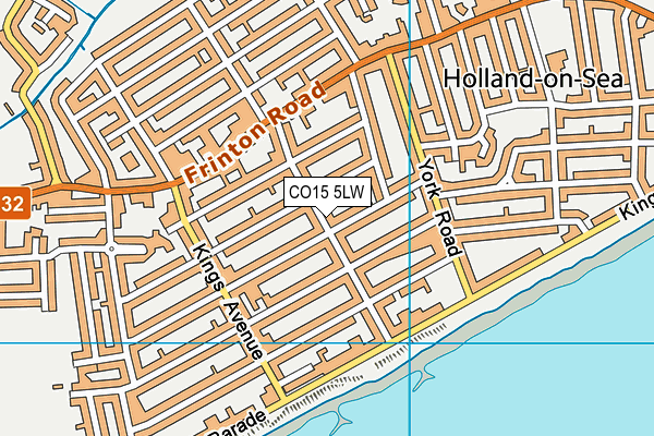 CO15 5LW map - OS VectorMap District (Ordnance Survey)
