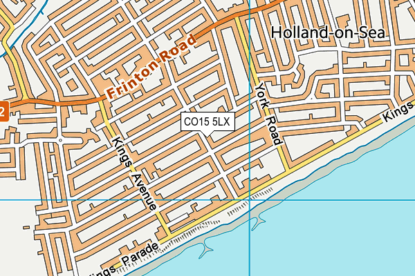 CO15 5LX map - OS VectorMap District (Ordnance Survey)