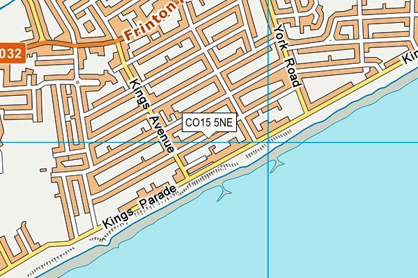 CO15 5NE map - OS VectorMap District (Ordnance Survey)