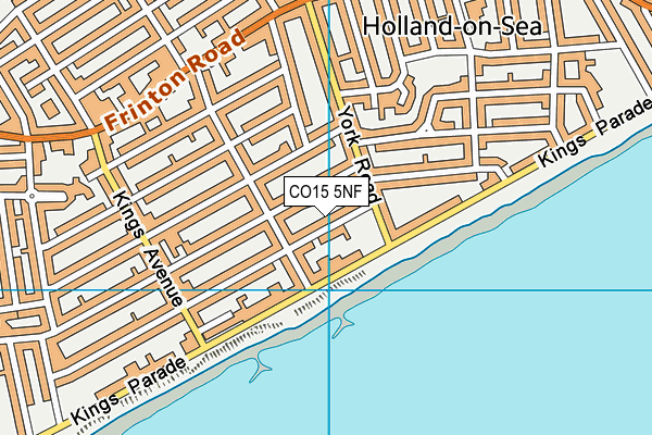 CO15 5NF map - OS VectorMap District (Ordnance Survey)