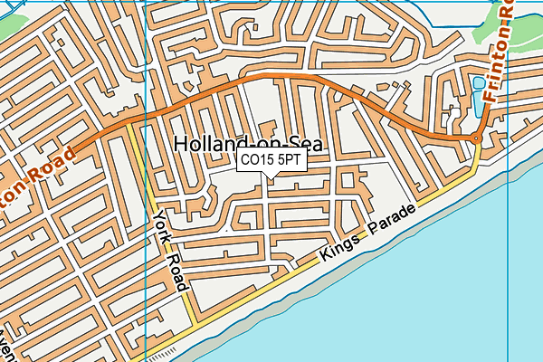 CO15 5PT map - OS VectorMap District (Ordnance Survey)