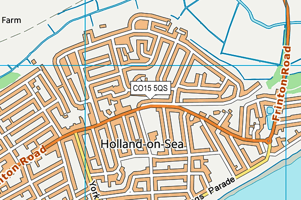 CO15 5QS map - OS VectorMap District (Ordnance Survey)