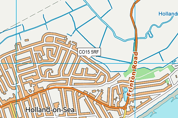 CO15 5RF map - OS VectorMap District (Ordnance Survey)