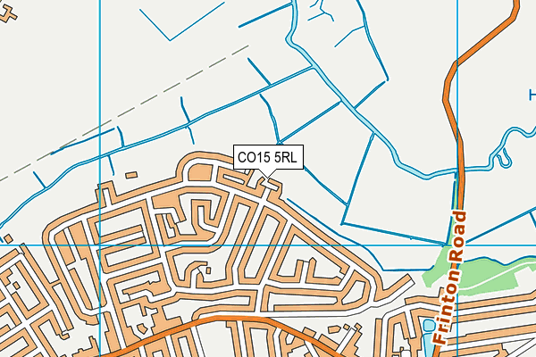 CO15 5RL map - OS VectorMap District (Ordnance Survey)