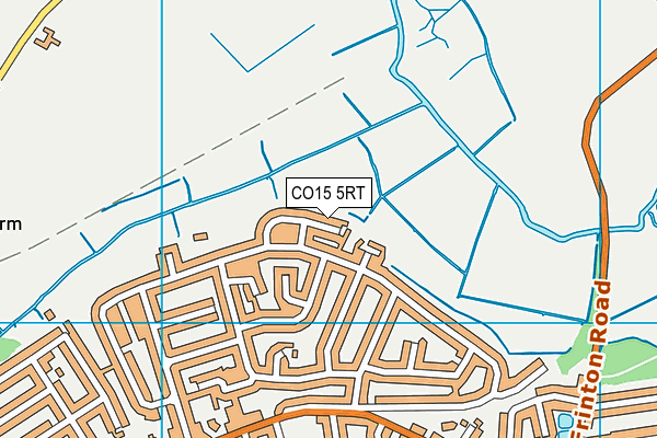 CO15 5RT map - OS VectorMap District (Ordnance Survey)