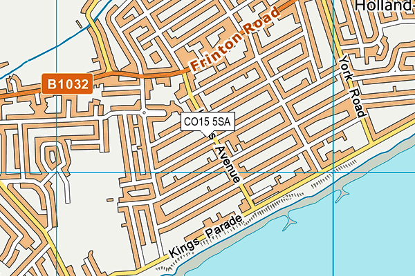 CO15 5SA map - OS VectorMap District (Ordnance Survey)