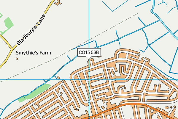 CO15 5SB map - OS VectorMap District (Ordnance Survey)