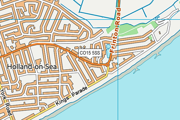 CO15 5SS map - OS VectorMap District (Ordnance Survey)