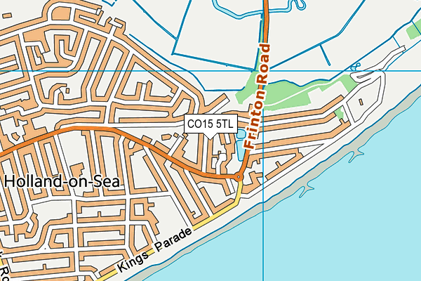 CO15 5TL map - OS VectorMap District (Ordnance Survey)