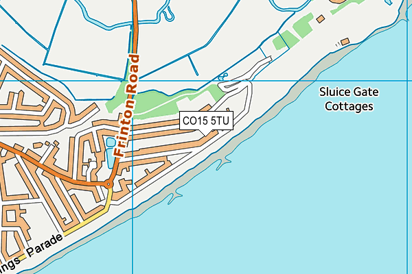 CO15 5TU map - OS VectorMap District (Ordnance Survey)