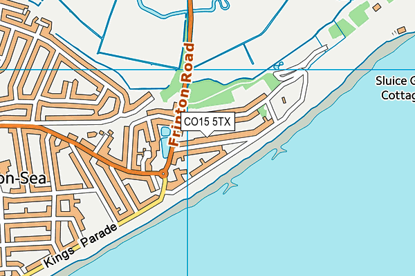 CO15 5TX map - OS VectorMap District (Ordnance Survey)