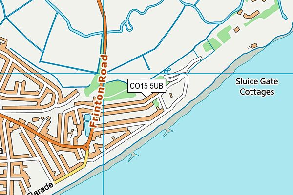 CO15 5UB map - OS VectorMap District (Ordnance Survey)