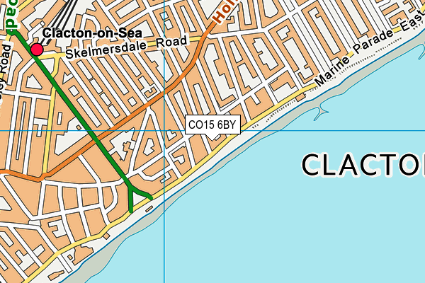 CO15 6BY map - OS VectorMap District (Ordnance Survey)