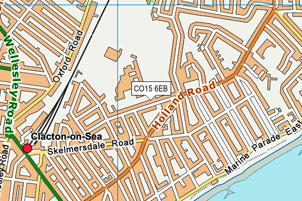 CO15 6EB map - OS VectorMap District (Ordnance Survey)