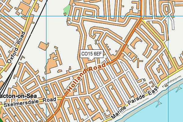 CO15 6EF map - OS VectorMap District (Ordnance Survey)