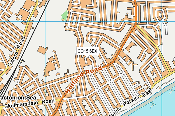 CO15 6EX map - OS VectorMap District (Ordnance Survey)