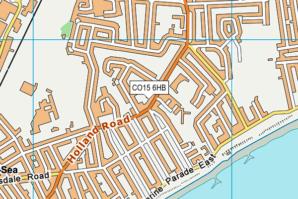 CO15 6HB map - OS VectorMap District (Ordnance Survey)