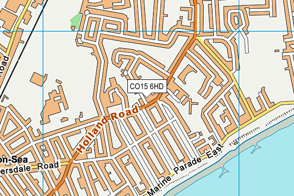 CO15 6HD map - OS VectorMap District (Ordnance Survey)