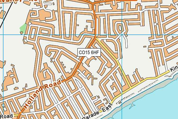 Shorefields School map (CO15 6HF) - OS VectorMap District (Ordnance Survey)