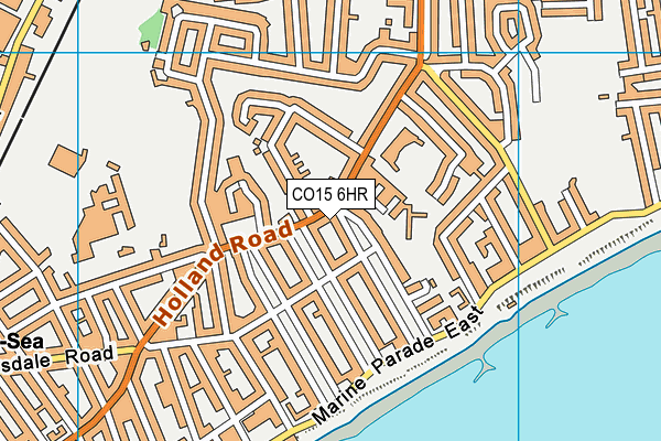 CO15 6HR map - OS VectorMap District (Ordnance Survey)