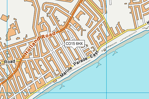 CO15 6HX map - OS VectorMap District (Ordnance Survey)