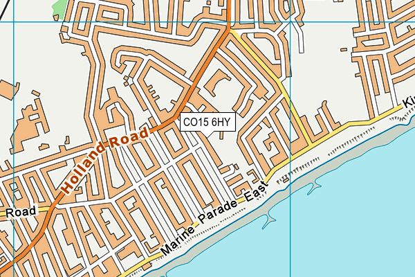 CO15 6HY map - OS VectorMap District (Ordnance Survey)