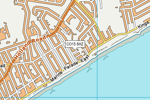 CO15 6HZ map - OS VectorMap District (Ordnance Survey)