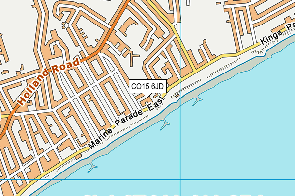 CO15 6JD map - OS VectorMap District (Ordnance Survey)