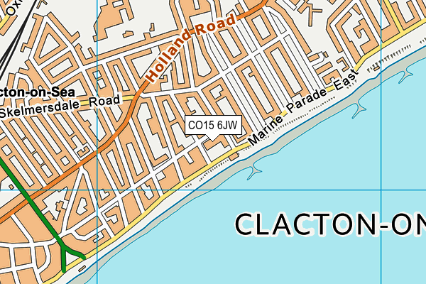 CO15 6JW map - OS VectorMap District (Ordnance Survey)